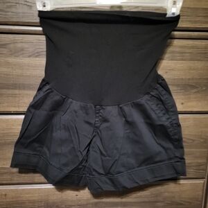 Motherhood Black High-Waisted Women's Shorts